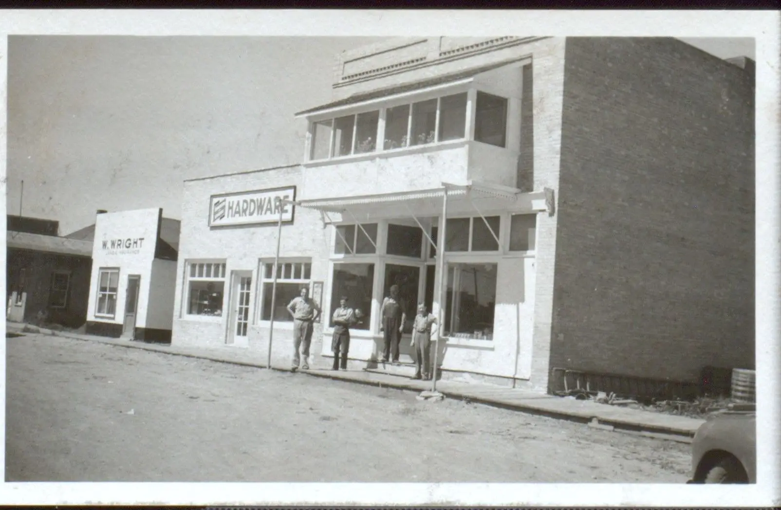 Hardware store and neighbouring shop on the main street