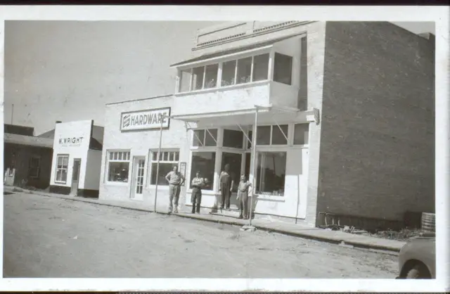 Hardware store and neighbouring shop on the main street